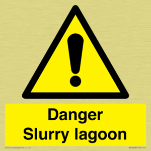 Danger Slurry lagoon